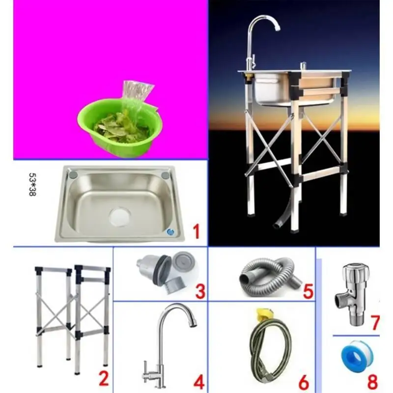 MODEL K Banheiro Evier встроенный портативный диссипадор Lavello кран Afwasbak Lavabo De Cocina Fregadero Cuba Pia Cozinha кухонная раковина - Цвет: MODEL K