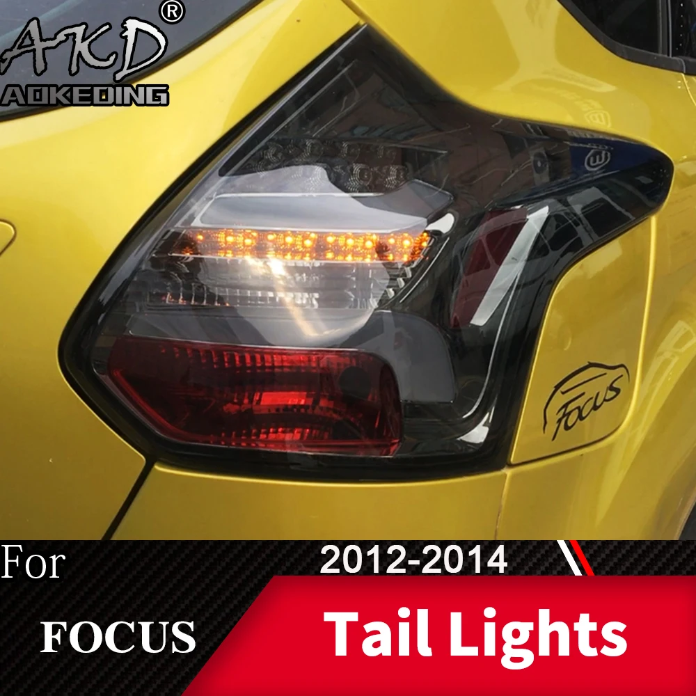 

Tail Lamp For car Ford Focus 2012-2014 Focus 3 LED Tail Lights Fog Lights Daytime Running Lights DRL Tuning Cars Accessories