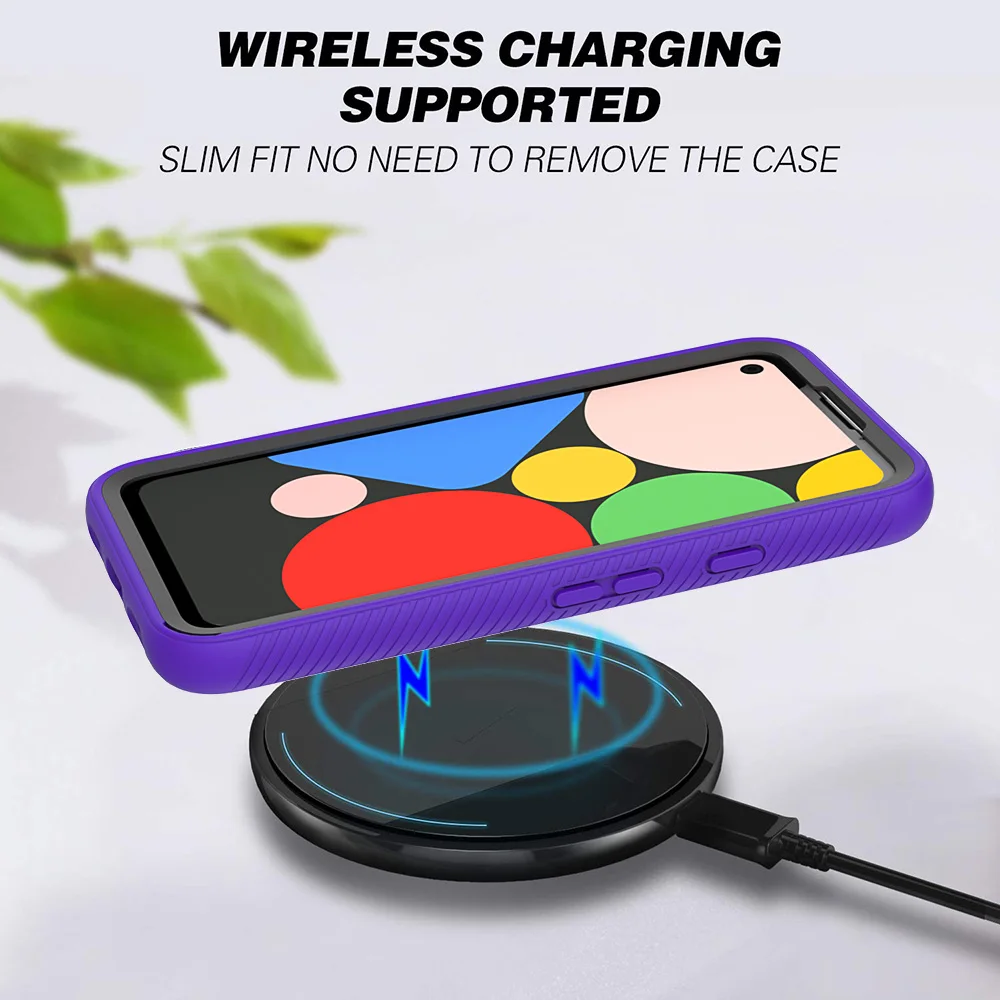 

2 in 1 Bumper Heavy Transparent Armor Phone Case For Google Pixel 3A 4A 5 4 5G XL Ant-Fall Silicone Shockproof Protection Cover