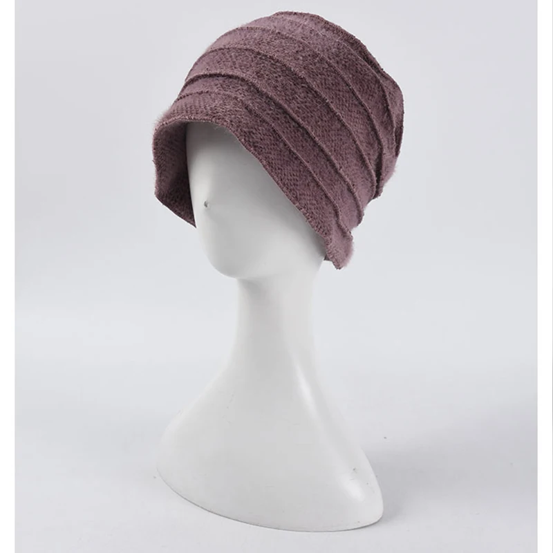2020 Hat New Pile Hat Knitted Hat Male Korean Casual All-match Hood Autumn and Winter Thickened Warm Wool Female Style Material