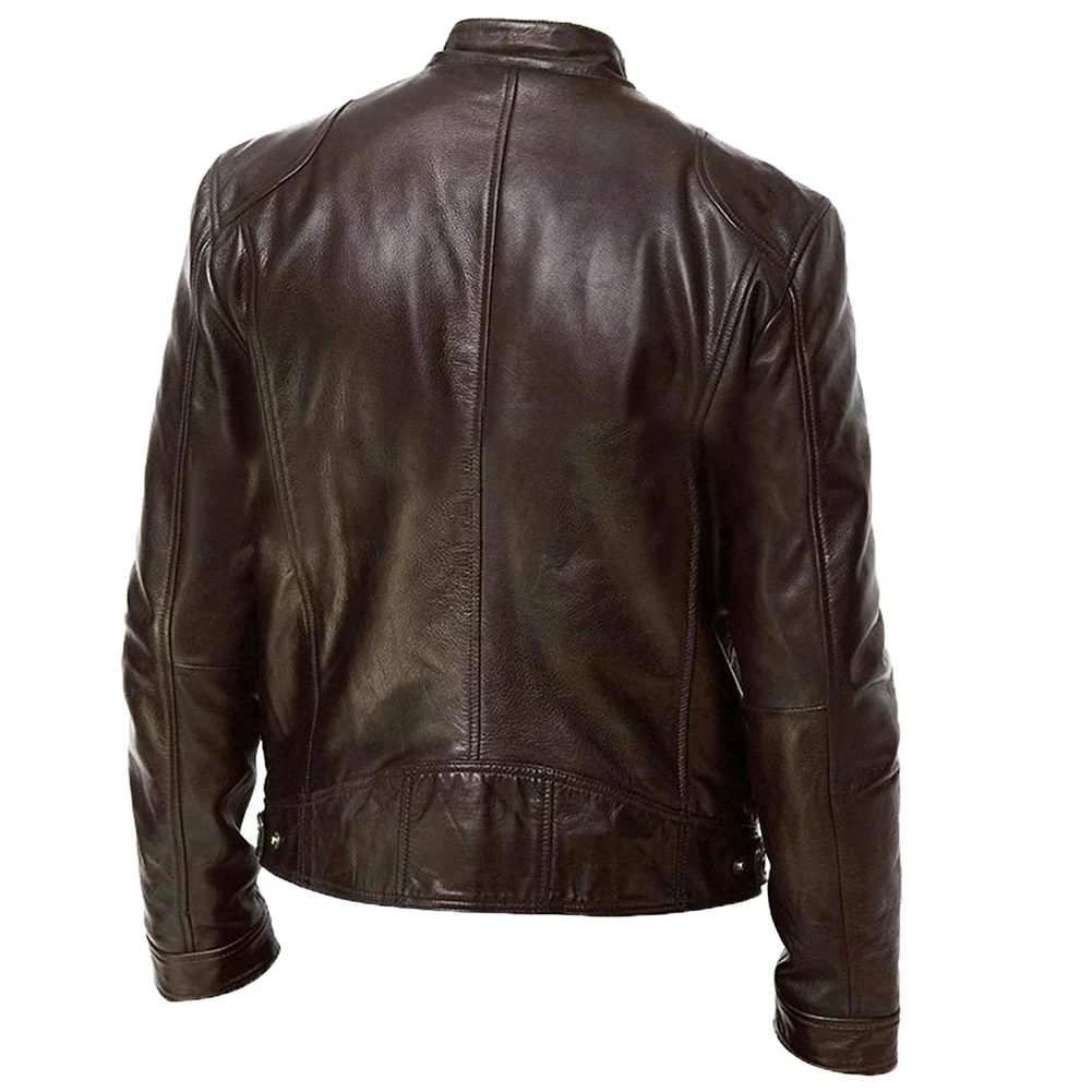 

Mens Winter Leather Jacket Autumn New Fashion Vintage PU Leather Coats Men Motorcycle Jackets High Quality Casual Jacket Men