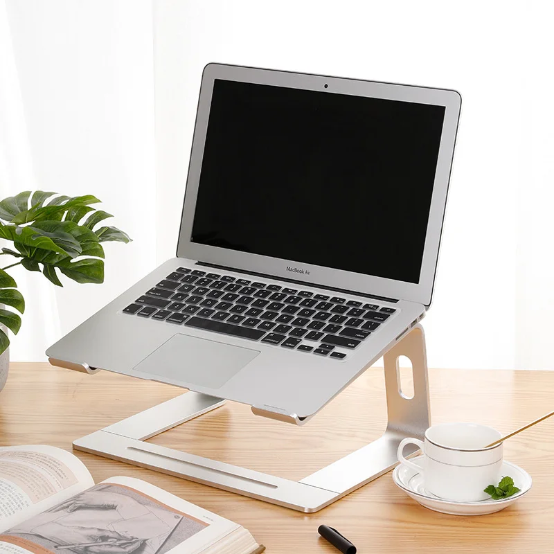 

New portable aluminum alloy notebook computer bracket foldable lifting plate heightening bracket cooling base bracket
