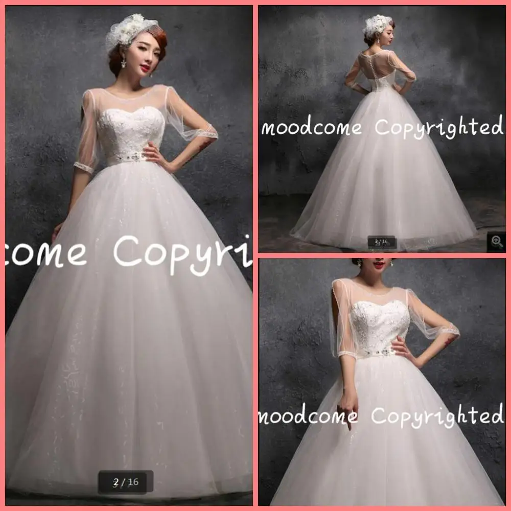 

Vestido De Novia цвета слоновой кости с кружевами и жемчугом бальный наряд торжественное платье с коротким рукавом с отвесной спинкой пикантные ту...