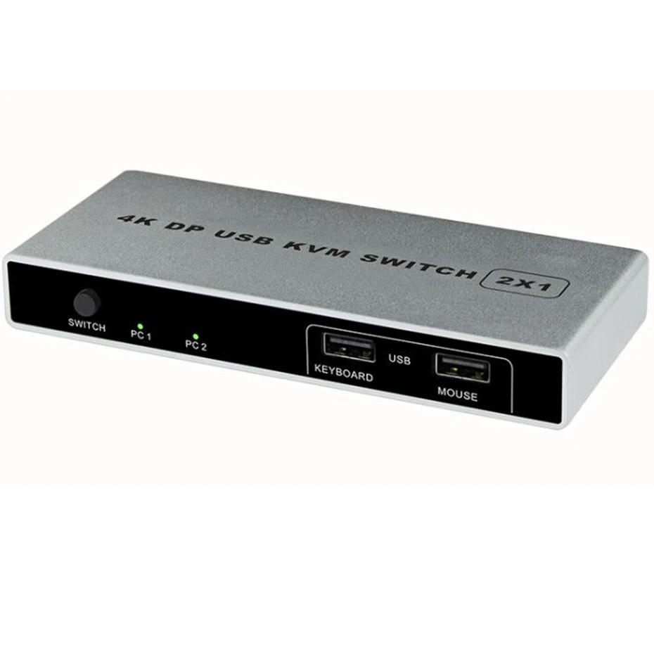 Двойной порт Displayport KVM Switch USB 144 Гц DP Switcher 4KX2K/60 2K/144 2 в 1 выход USB|KVM-переключатели| |