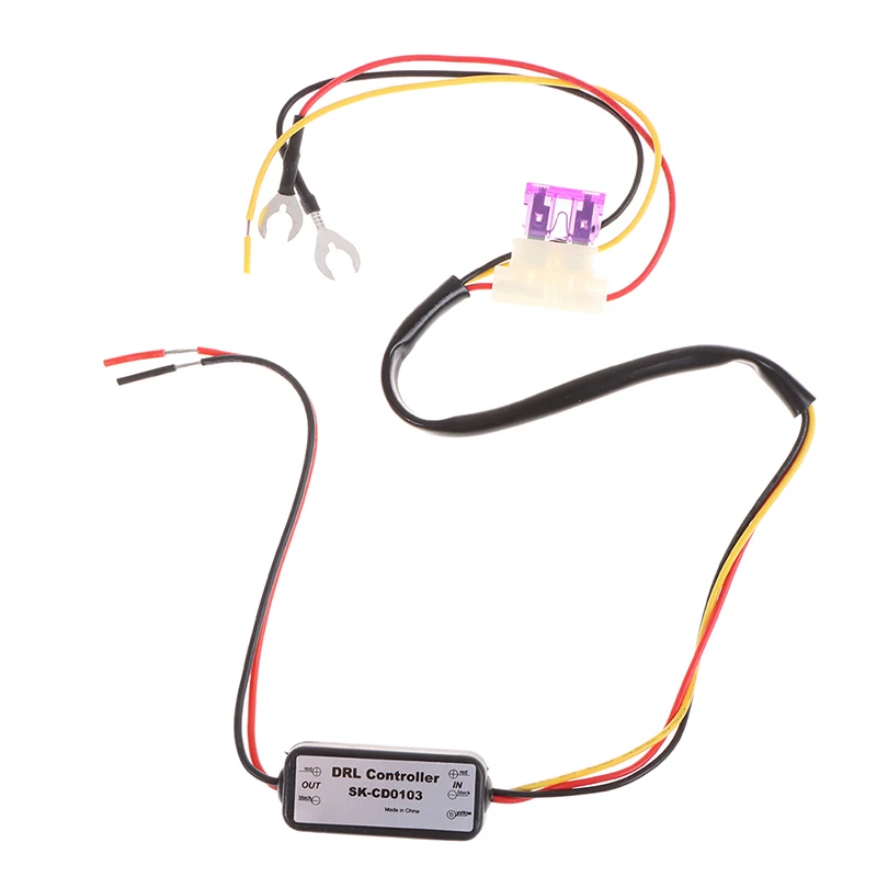 

DRL контроллер Авто Светодиодный дневной светильник реле затемнения на включение/выключение 4,7x2,5x1,5 см