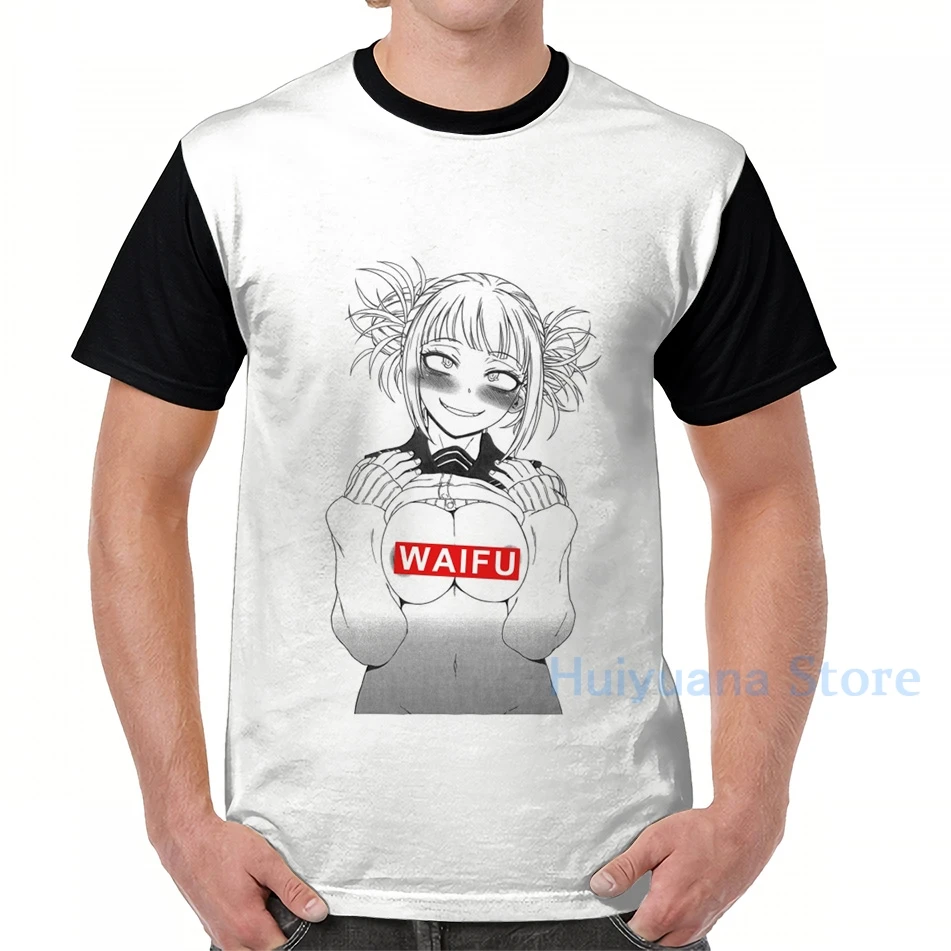 Химико Тога грудь Waifu-аниме футболка с графическим рисунком мужские топы женские
