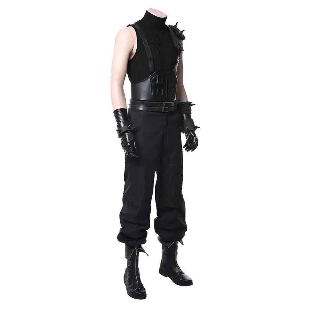 Final Fantasy VII 7 Косплэй Клауд страйф Костюм Униформа ботинки адуллт Хэллоуин Детский