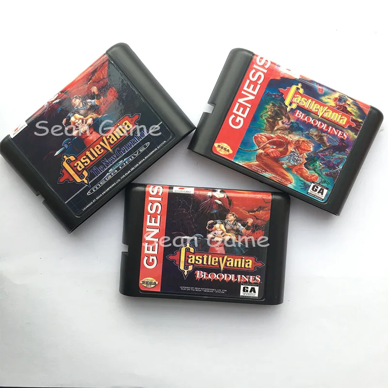 Картридж для игровой консоли SEGA Megadrive Genesis 16 бит картридж Sega MD Game Castlevania нового