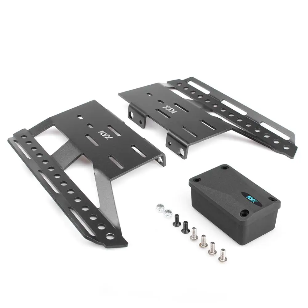 

CNC machining simulation full metal side pedals for SCX10ll 90046 90047