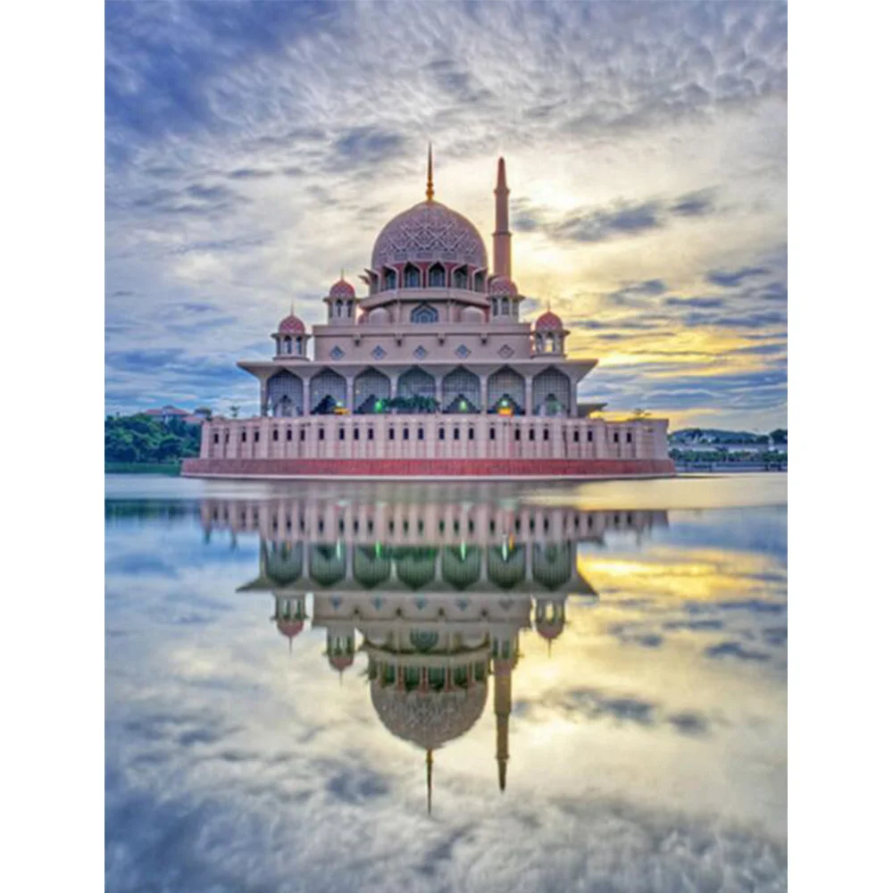Полноформатная алмазная живопись мусульманская религия кула Шарифа мечеть