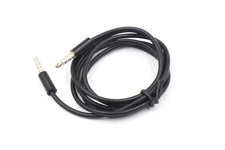 

New 4 Pole 1m 3.5mm Audio Cable Male To Male Record Car Aux Audio Cord Headphone Connect Cord MP3 Extension Cable