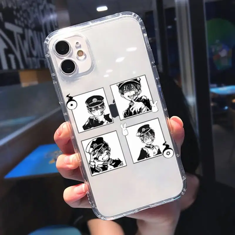 

Jamular Toilet Bound Hanako Kun Phone Case Transparent for iPhone 11 12 mini pro XS MAX 8 7 6 6S Plus X 5S SE 2020 XR