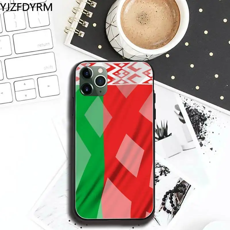 

Belarus flag Phone Case Tempered Glass For iPhone 11 Pro XR XS MAX 8 X 7 6S 6 Plus SE 2020 case