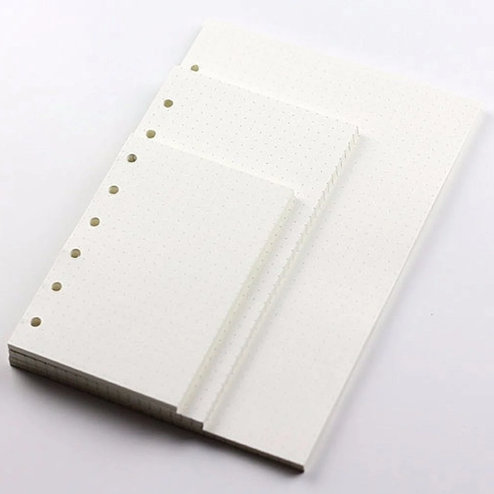 A5/A6/A7 Dot Planner дневник вставка пополнения расписание Организатор 45 листов Бумага