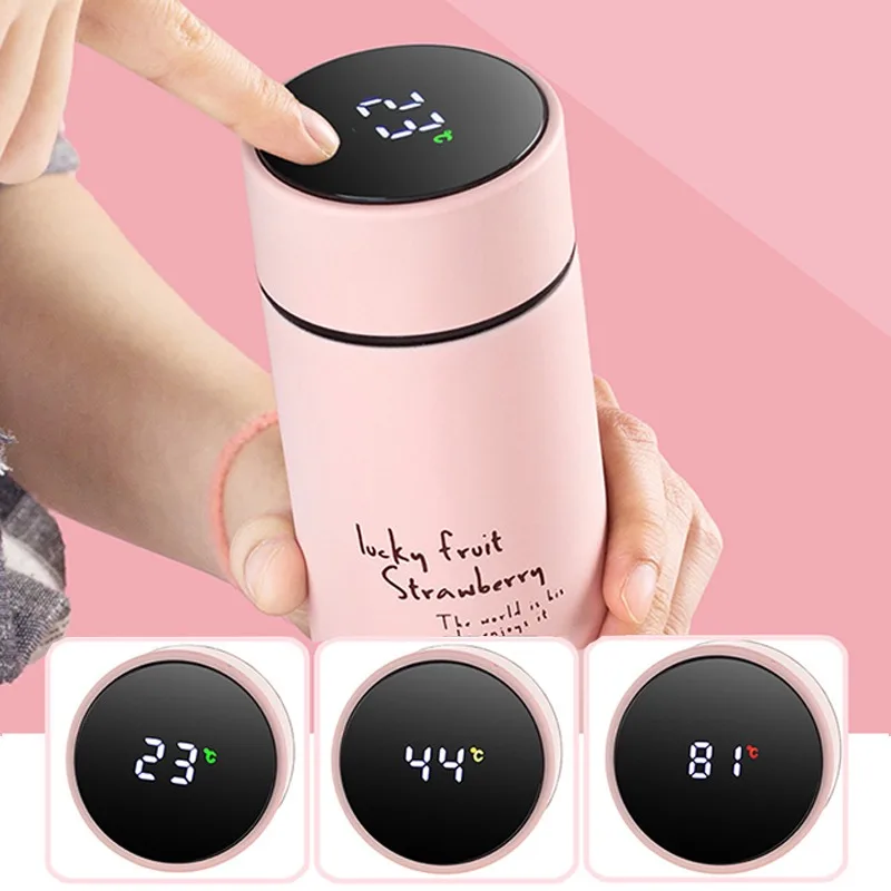 Умная термобутылка 500 мл термос из нержавеющей стали бутылка для воды детей