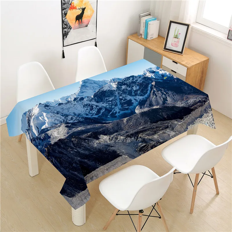 

Valley Scenery Tablecloth polyester Hotel Picnic Table Rectangular Table Covers Home Dining Tea Table Decoration