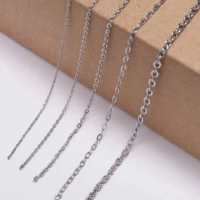 5mlot 1 2 1 5 2 0 2 4 3 0 mm stainless steel cable chain bulk necklace chains for jewelry making findings supplies wholesale