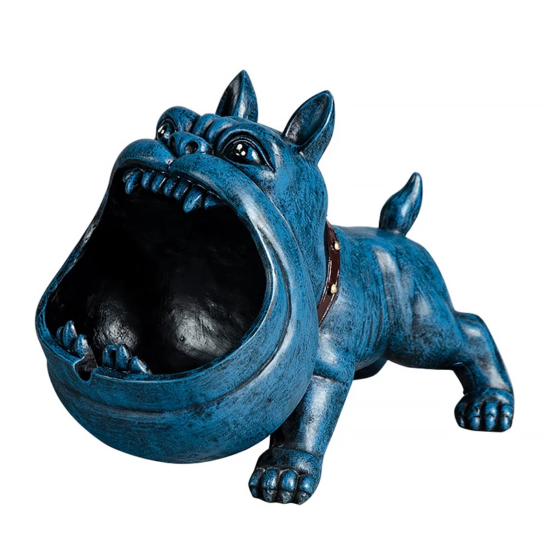 

nordic style ceramic bulldog Animal retro Creative Craftwork Home living room Bedroom Office Desk decor Figurines accessory gift