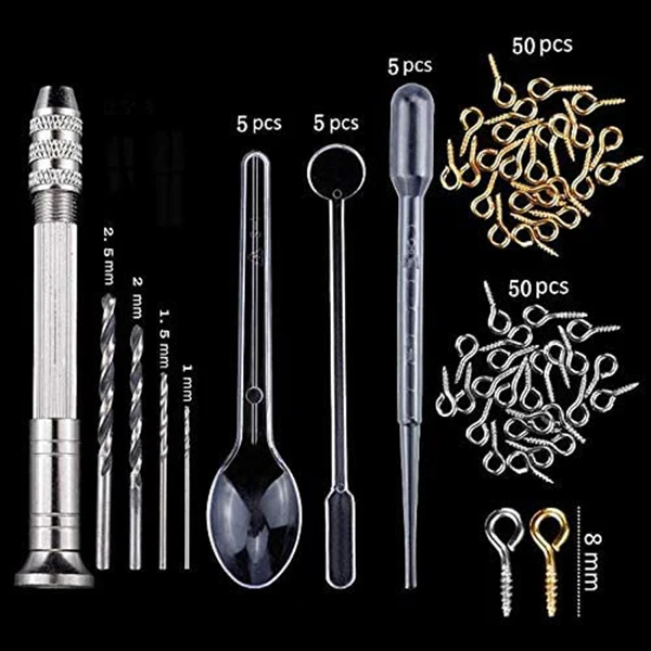 

Ewelry Silicone Mold, DIY Crafts Making Kit, Pendant Jewelry Epoxy Mold, 48 Color Glitter Sequins, Jewelry Making