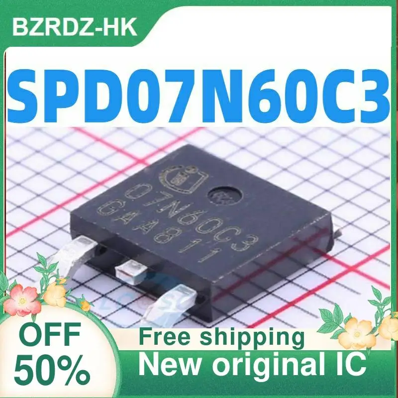 

2-10 шт./лот SPD07N60C3 07N60C3 TO-252 600V 7.3A новый оригинальный IC