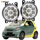 EEMRKE 2 шт. автостайлинг для SMART FORTWO Forfour 453 2015 2016 2017 2018 9 шт. светодиодные противотумансветильник s H11 12 в передний бампер свет