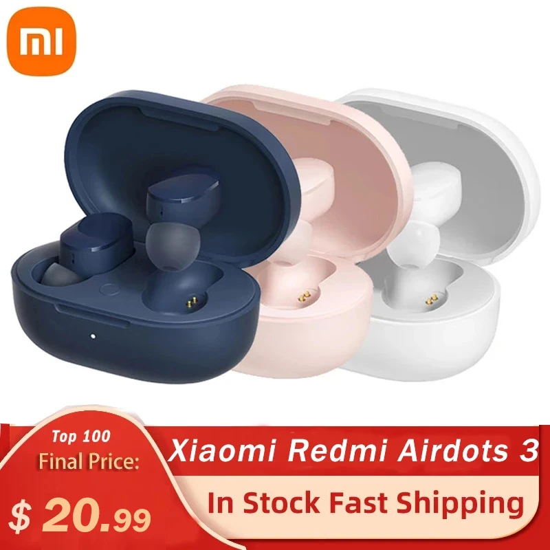 Беспроводные наушники Xiaomi Redmi AirDots 3 Mi True Wireless Bluetooth 5 2 стереонаушники с басами Apt-X