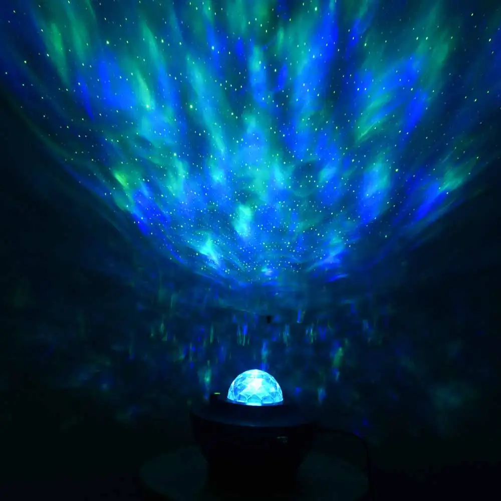 

LED Star Projector Music Starry Projection Lamp Remote Rotating Night Light Romantic Girls Gifts Room Veilleuse Led Decoration