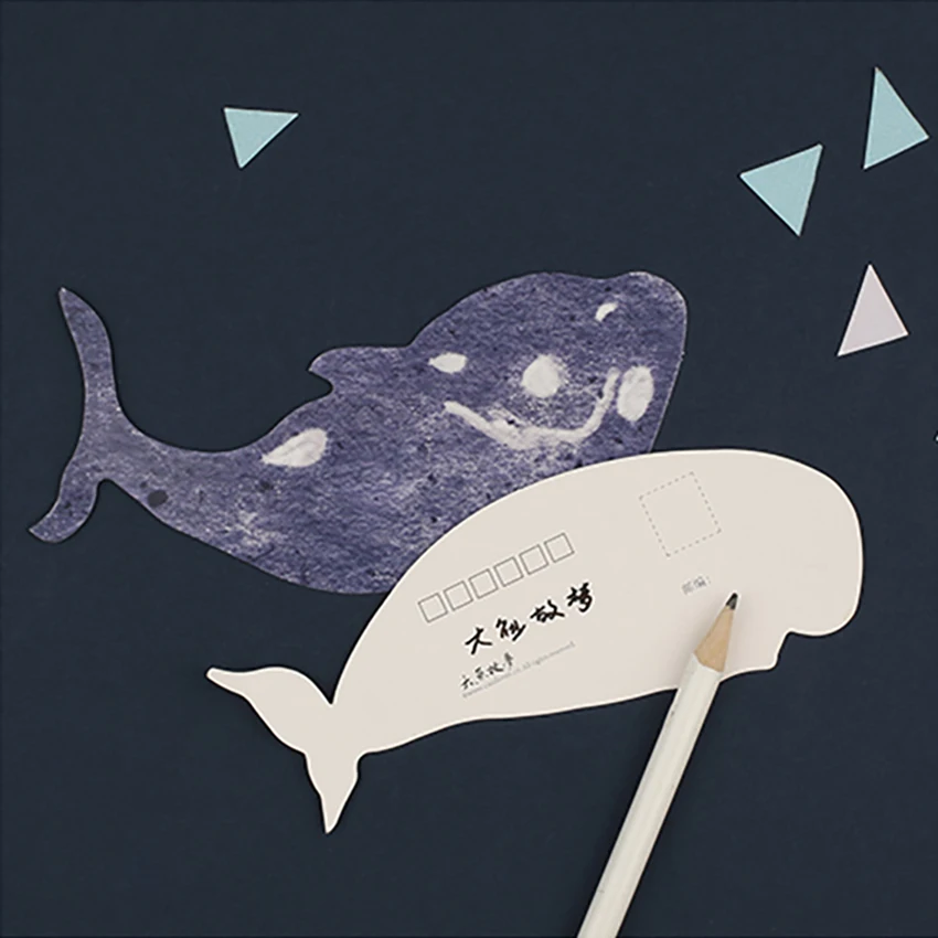 30 шт./компл. гетероморфизм морские животные рыбы открытка поздравительная