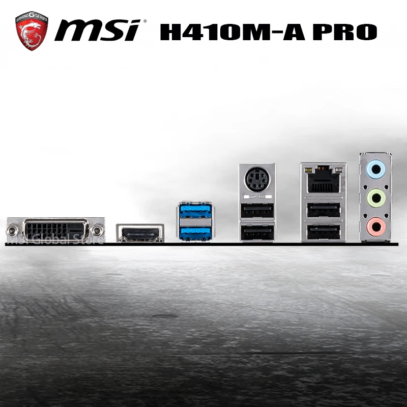 

MSI H410M-A PRO Motherboard LGA 1200 DDR4 64GB M.2 SATA3 DVI PCI-E 3.0 Desktop Intel H410 Mainboard 1200 Micro ATX USB3.2 New