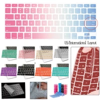 laptop keyboard cover for apple macbook air 13 a2337 m1 2020air 13 a1932 a2179 touch id dustproof silica gel protector skin