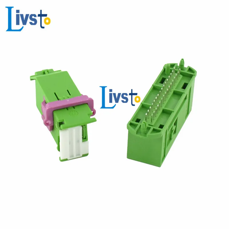 Автомобильный зеленый разъем ЭБУ 32 контакта 1 комплект для Audi VW Seat Skoda приборная