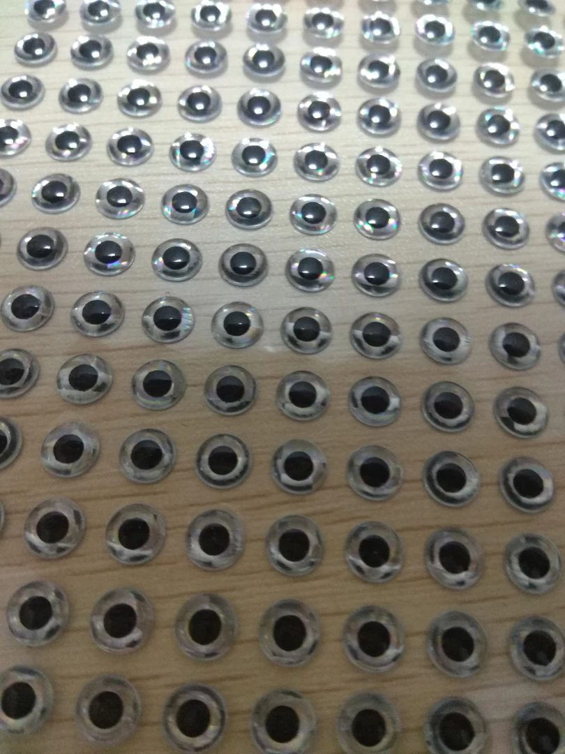 Рыболовные приманки мягкие голографические 3D 2 мм 3 4 5 6 7 8 11 глаза для серебро