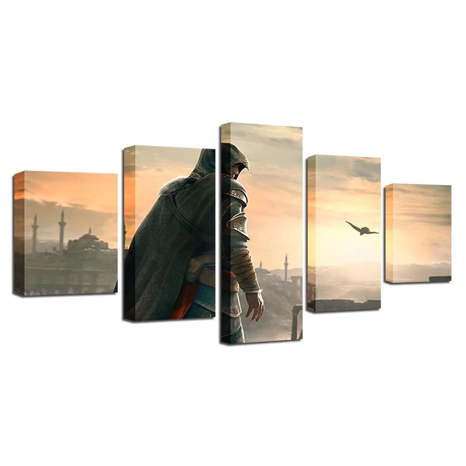 

Home Art Posters Anime Scenery HD 5 Pieces Decoration for Room Decor Posters Wall Art Wall Paintings Home Decor Anime Poster