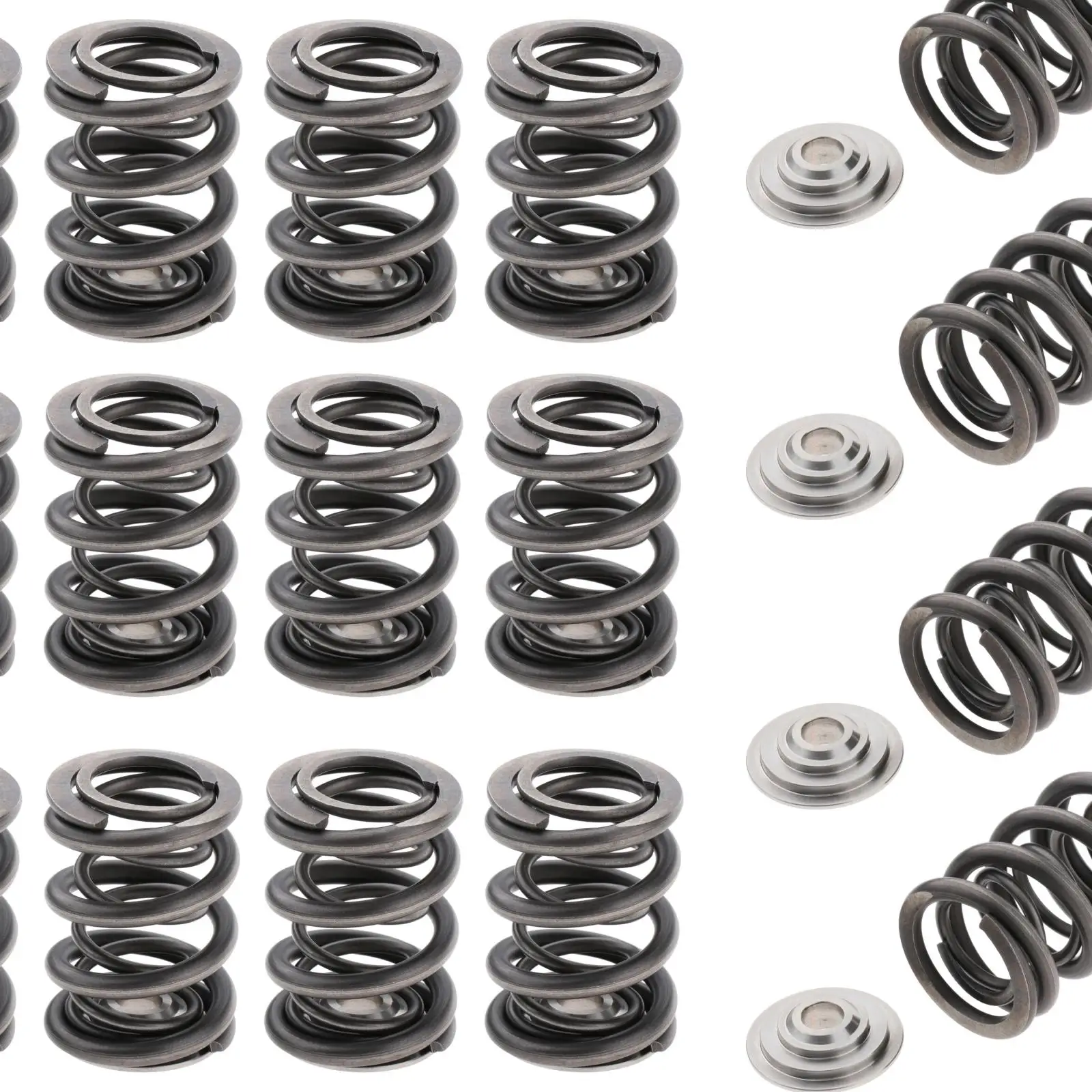 16x 85lb Dual Valve Springs Retainers Set for Honda B18C B18C1 Spare Parts |