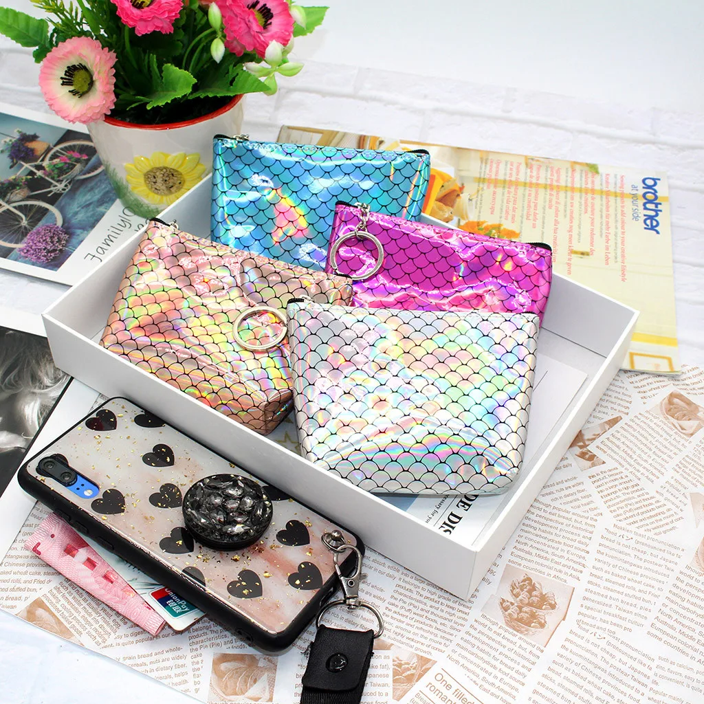 Кошелек для монет женщин и девушек с цветочным принтом кошелек сумки 2019 Сменный