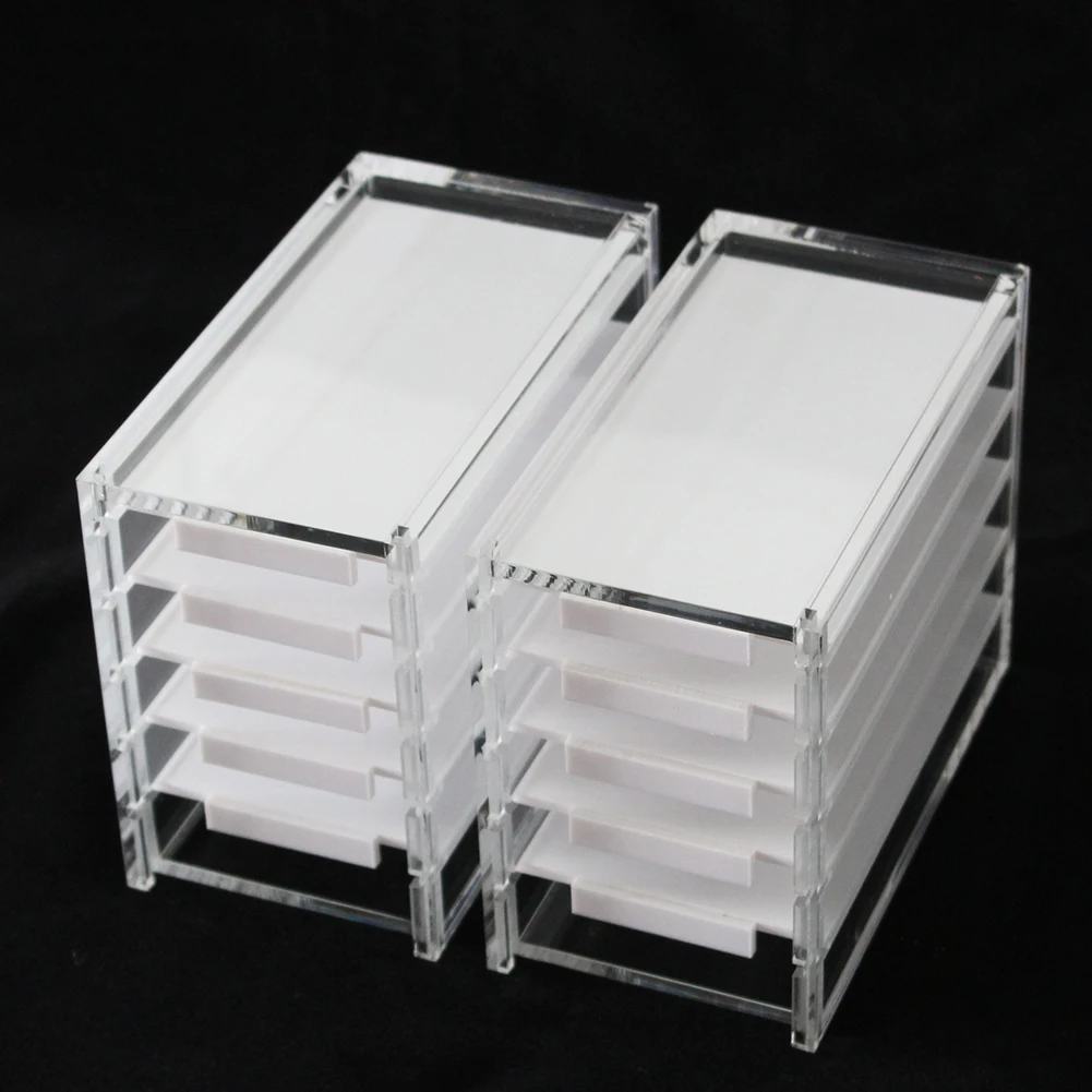 New 5 Layers Acrylic Pallet False Eyelashes Storage Box Lash Extension Display Rack | Красота и здоровье