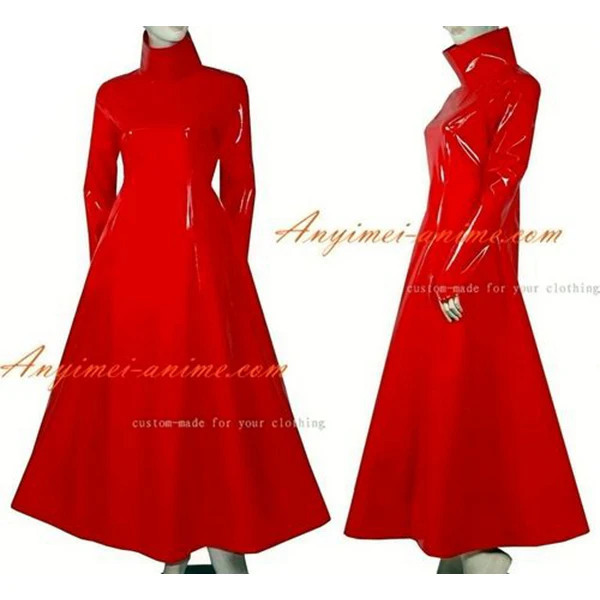 

Sissy Maid Gothic Lolita Punk Red Pvc Dress Cosplay Costume Tailor-made[G413]