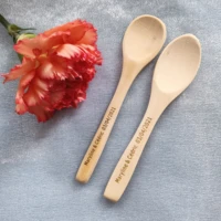 personalized engraved name wood spoons birthday gifts wedding spoon gift party decor baby honey spoon coffee spoon