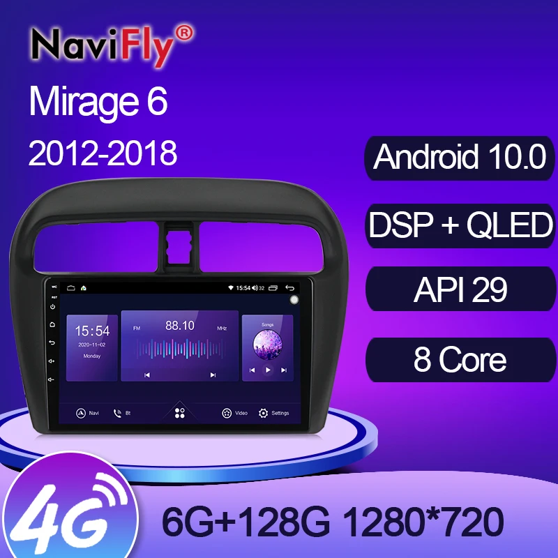 NaviFly 7862 QLED 1280*720 6 ГБ + 128 Android 10 DSP автомобильный Радио мультимедийный плеер