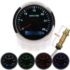 Тахометр 85 мм, 6000, 7000, 8000 обмин для лодки, мотоцикла, автомобиля, 7 цветов подсветки, тахометр, часовой датчик