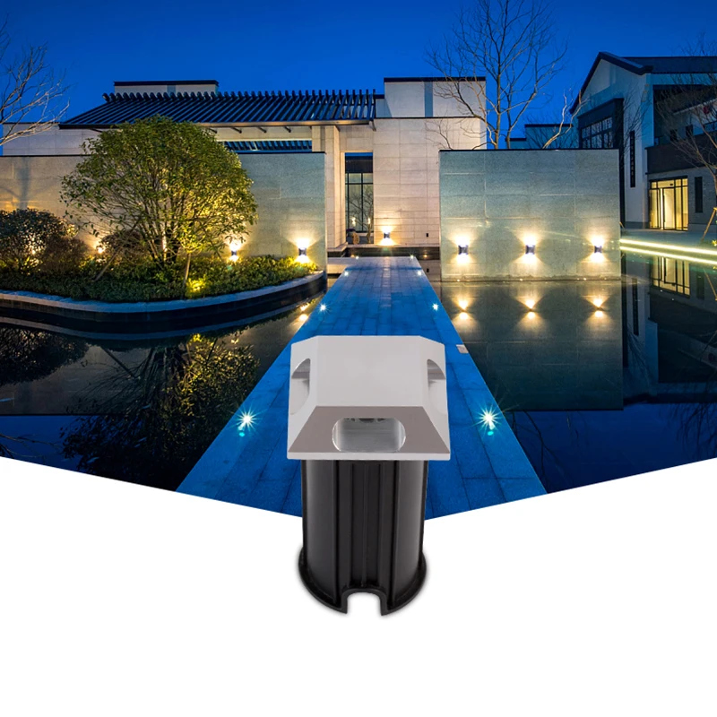 IP68 3W 1W LED Underground Light Ground Garden Path Floor Lamp Outdoor Underground Buried Yard Lamp Landscape Light 85-265V DC12 solar porch light