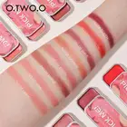 Помада тени для век Румяна 3 в 1 восстанавливающая палитра монохромная красная крем естественный улучшающий цвет лица Румяна Макияж TSLM1