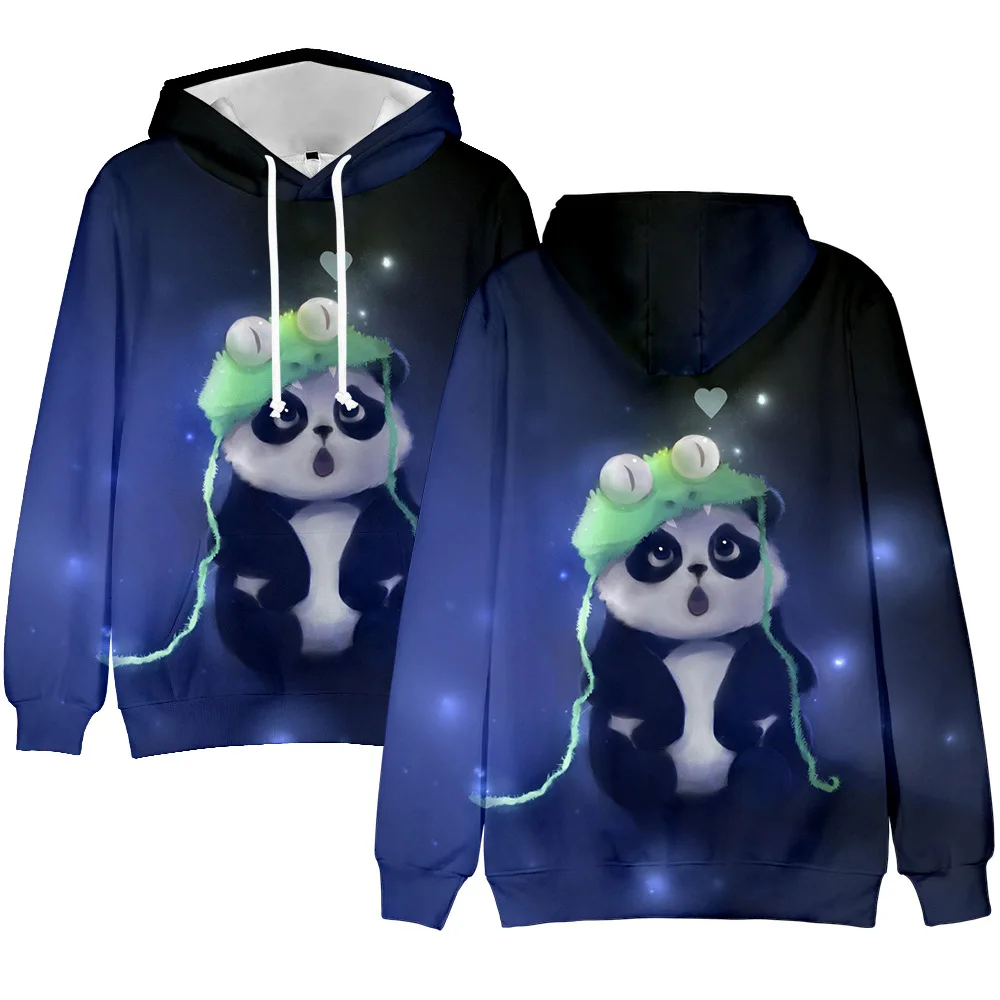 

3D Anime Hoodies Women Kawaii Panda Printed Long Sleeve Hooded Sweatshirt Casual Tracksuits Female Pullover Moletom Feminino