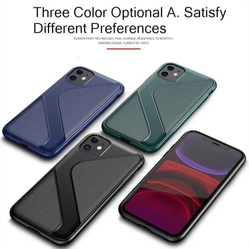 Новый роскошный тяжелый чехол из ТПУ S образный трехмерный Противоскользящий