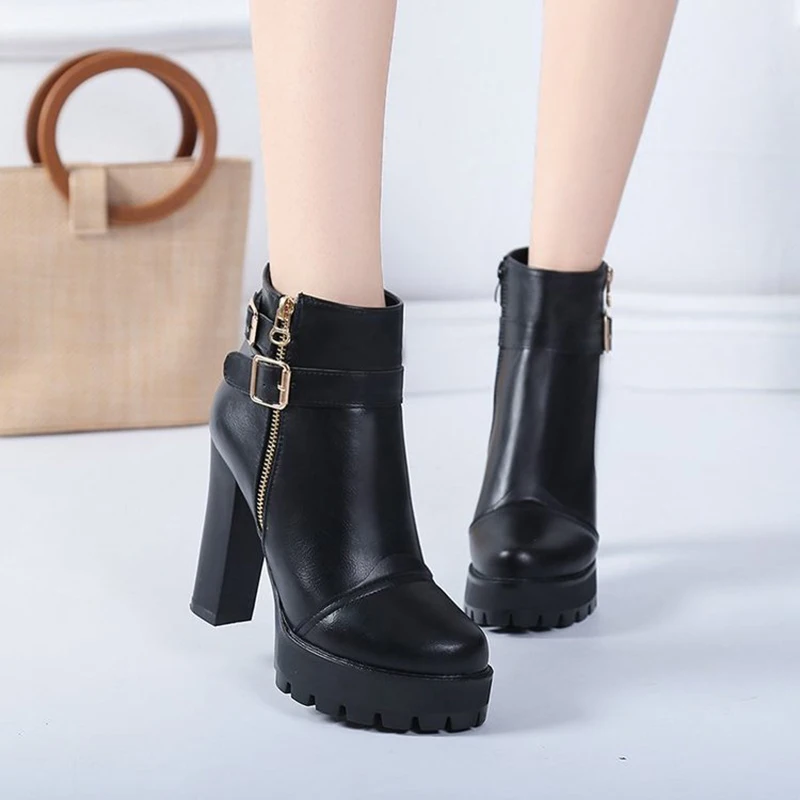 Женские ботинки челси с металлической пряжкой и ремешком женские ботильоны на