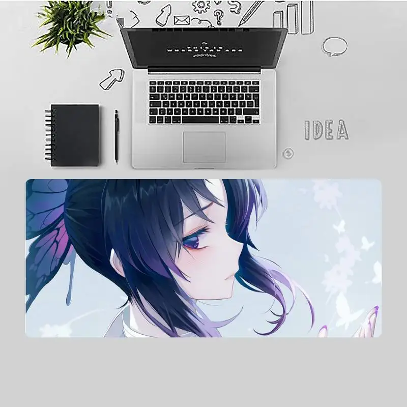 

Demon Slayer nezuko Office Mice Gamer Soft Mouse Pad X XL XXL Non-slip Cushion Thickness 2mm LockEdge equal LE