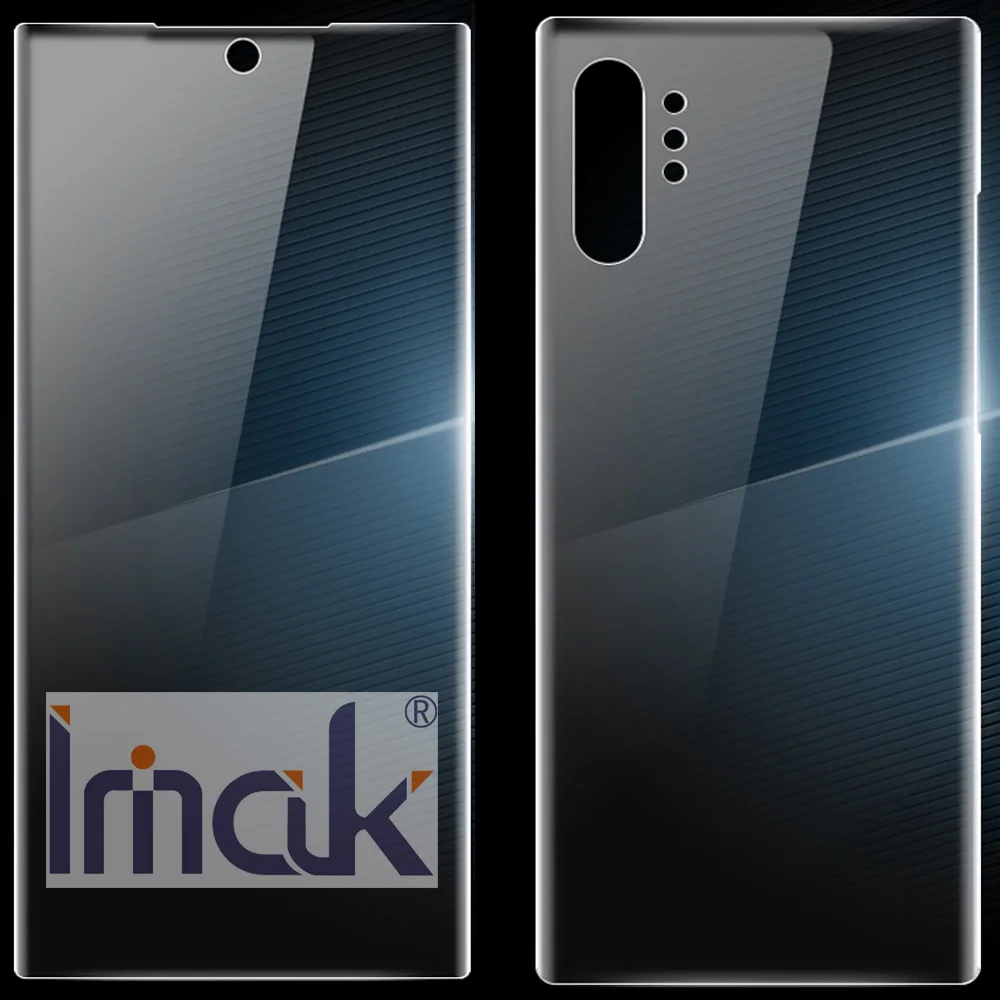 Imak гидрогель пленка для samsung Galaxy Note 10 плюс сзади спереди Экран защитный прозрачный Олеофобное