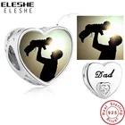 Бусина-шарм Женская из серебра 100% пробы, с фото на заказ