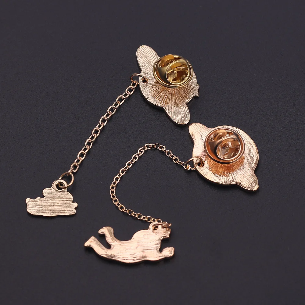 Симпатичные броши в виде кролика с изображением астронавта значок на лацкан