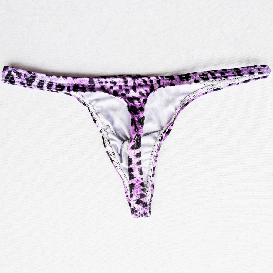 Сексуальное нижнее белье стринги с леопардовым принтом мужское сексуальное